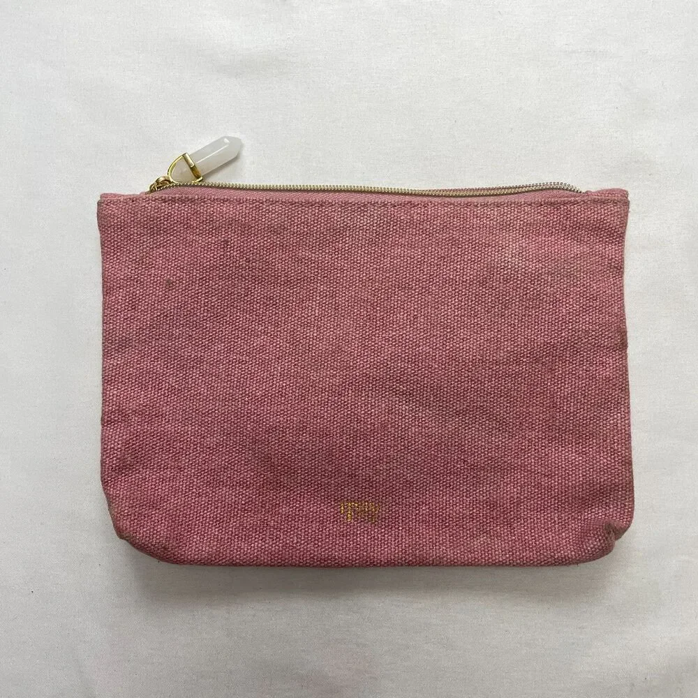 Ipsy Makeup Bag Pink Star Consellations Zipper Pouch Coin Wallet Purse Accessory